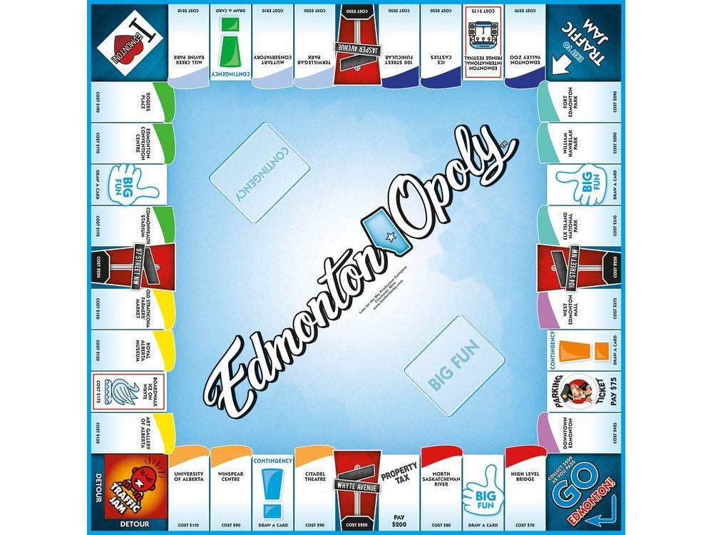 Edmontonthemed monopoly game hitting store shelves Edmonton Journal