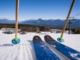 Skiing at Kicking Horse Mountain Resort. Courtesy Tourism Golden/ Jeff Bartlett