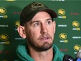 Eskimos head coach Jason Maas speaks to the media after their season ended in the Eastern Finals Sunday losing to Hamilton in Edmonton, Nov.18, 2019.