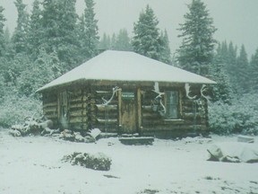 The Mile 58 Forestry Cabin is seen during a patrol by Randy Kadatz of Alberta Environment and Parks.