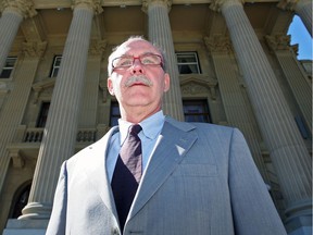 Alberta Chief Electoral Officer Lorne Gibson in front of the Legislature in this Postmedia file photo.