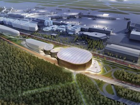 Artist's rendering of Katz Group's proposed 23,000-seat arena in Frankfurt, Germany. The Dome would be the second-largest indoor arena in Europe.