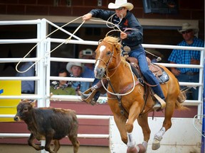 For the fourth consecutive year Shane Hanchey of Sulpher, La., the 2013 World Champion and three-time Calgary Stampede champion won the CFR tie-down roping event.