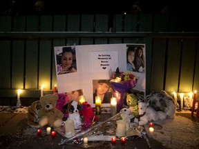 A candle light vigil was held for Rebecca Hunter, in Edmonton Wednesday Nov. 20, 2019. Photo by David Bloom