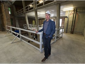 Ed Cyrankiewicz of Pendennis Developments in the century old Pendennis Building which is currently being redeveloped at 9660 Jasper Ave., on Tuesday, Dec. 10, 2019.