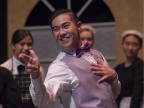 Robert Martin played by Zak Matsuba. Cappies production of The Drowsy Chaperone by Archbishop MacDonald High School at La Cite Francophone on Dec. 12, 2019.
