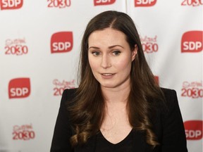 Sanna Marin of Finland's Social Democrats was elected to the post of Prime Minister in Finland few days ago. She's 34.