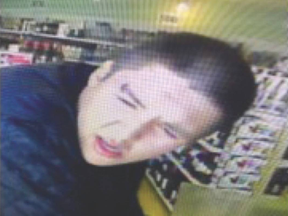 RCMP released this image as part of an investigation into a liquor store theft in Millet, Alta., in February 2018. Brandon Dennehy was later arrested and pleaded guilty.