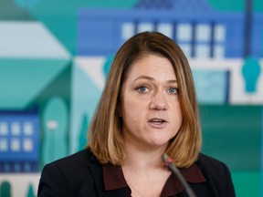 Cate Watt, City Assessor and Branch Manager for Assessment and Taxation, speaks about 2020 property assessments during a press conference at City Hall in Edmonton, on Thursday, Jan. 2, 2020. Photo by Ian Kucerak/Postmedia