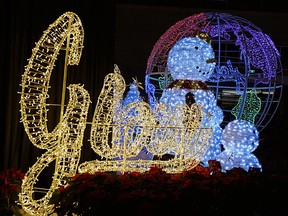 Christmas Glow is on at the Edmonton Expo Centre until January 4, 2020. Attendees can explore interactive light sculptures with approximately 50,000 lights, shop for unique gifts from local vendors and enjoy treats from local food trucks, breweries and wineries, and be entertained by live music. (PHOTO BY LARRY WONG/POSTMEDIA)