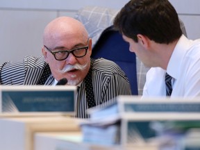 Ward 6 Edmonton city Coun. Scott McKeen and Mayor Don Iveson in a file photo from 2014.