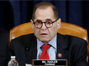 House Judiciary Committee Chairman Rep. Jerrold Nadler, D-N.Y., speaks during a House Judiciary Committee markup of the articles of impeachment against President Donald Trump, December 13, 2019, on Capitol Hill in Washington, U.S. Patrick Semansky/Pool via REUTERS ORG XMIT: DCPS404