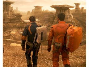 A scene from the Netflix series, Lost in Space, which was partially shot in Alberta's badlands. Courtesy, Netflix.