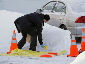 Police investigate a shooting on Thursday, Jan. 10, 2019, in Edmonton. File photo.