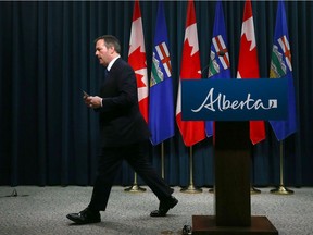 Alberta Premier Jason Kenney speaks to media in Calgary Wednesday, January 8, 2020 and makes a statement about the crash of Ukranian Flight 752 in Iran.