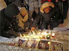 Members of Edmonton's Iranian community held a candlelight vigil outside the Alberta Legislature in Edmonton on Wednesday January 8, 2020 in memory of the victims of the Ukraine International Airlines crash near Tehran, Iran.