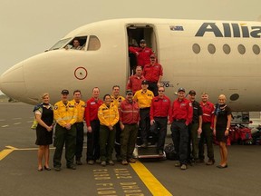 Canadian wildfire firefighters travelled to New South Wales, Australia to help fight the raging bushfires. Photo courtesy of Morgan Kehr.