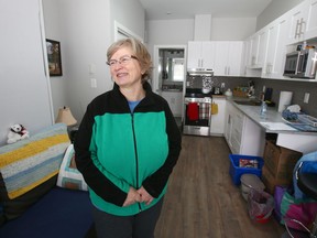 Cecile Beland, a former radio technician with the Canadian Armed Forces, is photographed in her home at 908 ATCO Village.