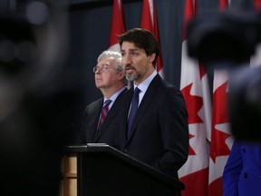 Canadian Prime Minister Justin Trudeau speaks at a news conference Friday in Ottawa.