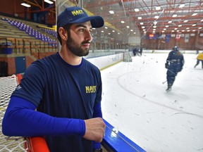 NAIT Ooks hockey captain Colton Waltz, shown on Wednesday, Feb. 5, 2020, has qualified for the Jimmy Condon scholarship for four years.