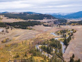 The southeast corner of the Jim Prentice Wildlife Corridor, unveiled Friday, Oct. 26, 2018. (Photo by Brent Calver)