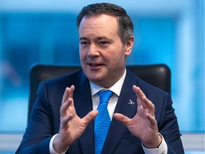 Alberta Premier Jason Kenney speaks to the Montreal Gazette editorial board on Tuesday, Feb. 4, 2020.