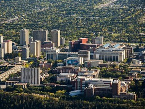 An aerial view of the University of Alberta in Edmonton on Sept. 10, 2015.