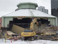 The Baccarat Casino demolition began last week and is expected to take about three weeks to finalize on February 7, 2020. Built in 1996 the casino building site will become a parking lot until phase two of Ice District redevelopment begins.