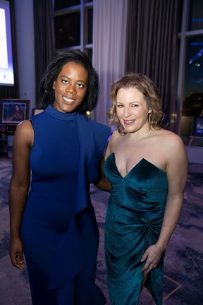 Vanessa Lewis, left, with Michelle Ponich during A Night Under the Stars at the JW Marriott Edmonton ICE District in Edmonton on Saturday, Jan. 25, 2020.