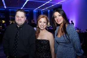 (From left) Clint Busenius, Andree Busenius and Melissa Malasheski during A Night Under the Stars at the JW Marriott Edmonton ICE District in Edmonton on Saturday, Jan. 25, 2020.