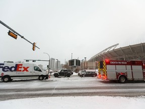 Blizzard-like conditions on Tuesday were blamed for 279 collisions. Ian Kucerak/Postmedia