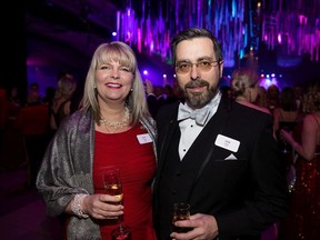 Cathy Heron, left, with John Carle during Edmonton Opera's Valentine's Day Gala at the Edmonton Convention Centre.