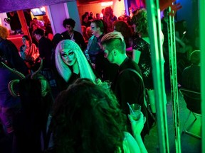 People mingle during the Stiletto Awards at Evolution Wonderlounge on Sunday, Feb. 16.