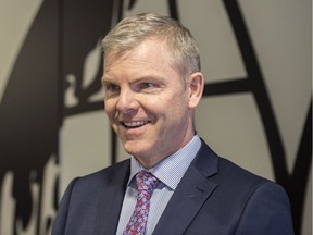 Tim McMillan , President and CEO of the Canadian Association of Petroleum Producers, speaks at the Edmonton Chamber of Commerce luncheon on the topic of advocacy and the future of petrochemical industry on Wednesday, Feb. 26, 2020.