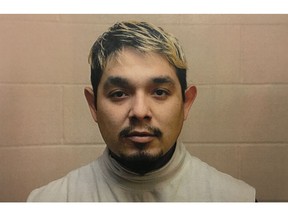 Joey Crier, seen in a police handout photo. Crier is seeking to have his manslaughter conviction stayed over conditions at the Edmonton Remand Centre.