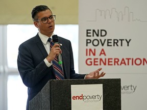 Erick Ambtman was introduced as the new executive director of End Poverty Edmonton at the Boyle Street Plaza in Edmonton on Wednesday Feb. 19, 2020.