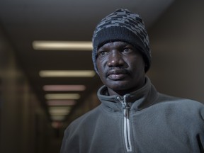 Riek Tut says he is unable to pay his rent, necessities and medical bills solely using his disability benefits, which he began receiving after being injured on the job in May 2018. He has been waiting for an affordable housing unit through Capital Region Housing since June 2019. The Edmonton Social Planning Council has released a new report, The High Cost of Waiting: Tenant-Focused Solutions to Enhance Housing Affordability on February 12, 2020.  Photo by Shaughn Butts / Postmedia