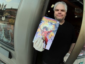 Manager Andrew Foley of Happy Harbour Comics/Wonderland is following government reglations.