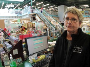 Bettry Reitan, co-owner of Old Strathcona Antique Mall, which closed its doors to the public Friday.