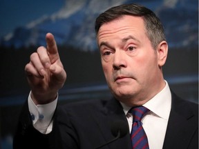 Alberta premier Jason Kenney during a media availability on Monday March 9, 2020, in Calgary regarding the recent global economic events.