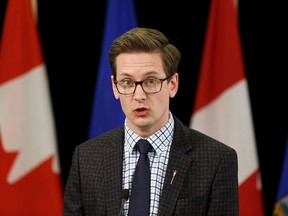 Service Alberta Minister Nate Glubish has been lobbying other provinces and territories to follow Alberta's lead on name-change rules for violent offenders and said he will be again asking provinces and territories to follow suit after the tabling of Bill 61.