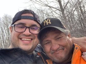 Jake Sansom, 39, and his uncle Morris Cardinal, 57, were found dead of gunshot wounds on a country road near Glendon Saturday morning.