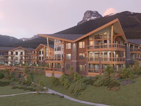 An artist's rendering of Distinctive Homes' Lookout Ridge development in Canmore.
