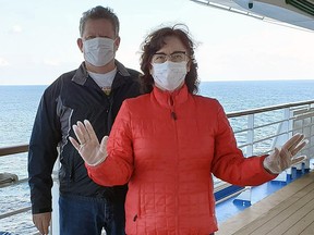 Edmontonians Jenny and Mark Rodrigue, who were quarantined during a novel coronavirus outbreak on a cruise ship in Japan, are back home in Edmonton after four weeks of quarantine.