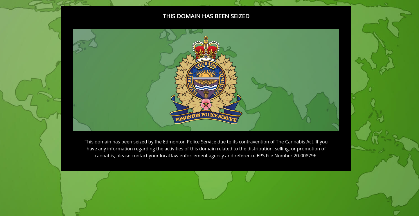 Domain Seized by Law Enforcement