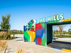 Shipping containers are  elements at the Hills of Charlesworth's  Sustainability Park.