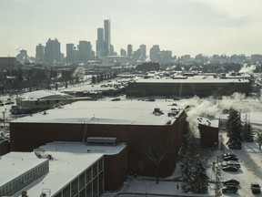 NAIT looking south towards downtown on February 6, 2019.