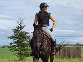 Fort Saskatchewan's Katharine Morel and her eight-year-old thoroughbred mare, Kerry On, died shortly after the fall on the intermediate cross-country course at the Rocking Horse Winter III Horse Trials in Altoona, Florida, on Saturday. Photo Supplied