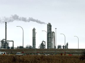 Exterior view of the Scotford Refinery plant