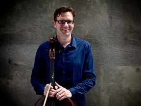 Rafael Hoekman, principal cellist of the Edmonton Symphony Orchestra, who will be live-streaming a recital with Jeremy Spurgeon from the Winspear on Thursday afternoon.
